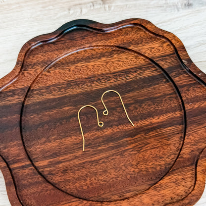 New Premium Minimalist Sheperds Stainless Steel Ear Wires (Choose Silver or Gold), 20 Pieces, Earring Hook #16