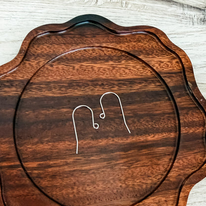 New Premium Minimalist Sheperds Stainless Steel Ear Wires (Choose Silver or Gold), 20 Pieces, Earring Hook #16