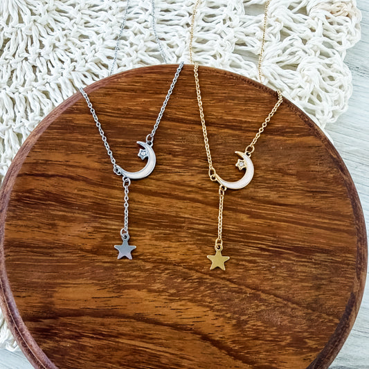 Celestial Dreams Necklace (Silver or Gold), 1 Total, Metal Blank #234