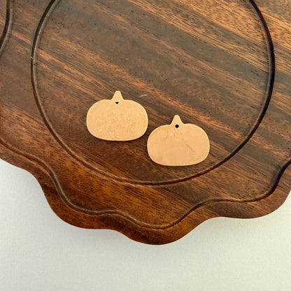 Latte Embossed Polymer Clay Pumpkins , 2 Pieces, Warehouse Event #16