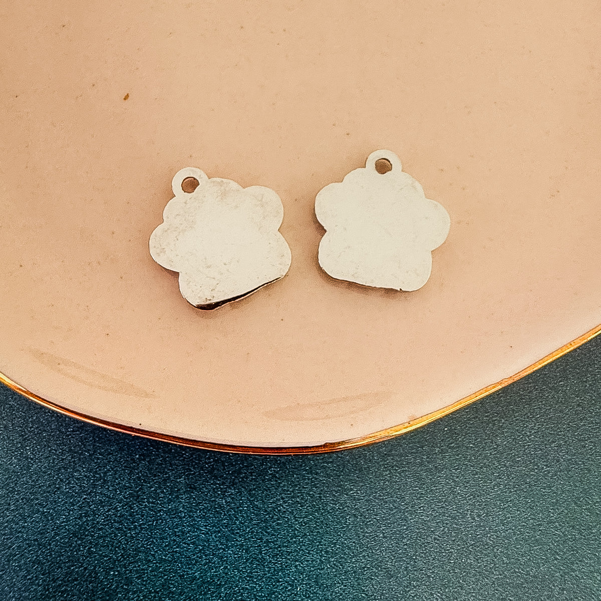 Paw Print Stainless Steel Charm, 10 Pieces, Warehouse Event #22