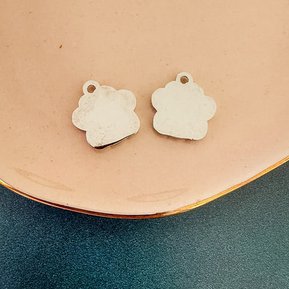 Paw Print Stainless Steel Charm, 10 Pieces, Warehouse Event #22