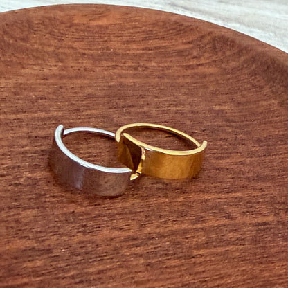 Horizontal Bar Ring (Silver or Gold, Sizes 5-10), 1 Total, Metal Blank #244