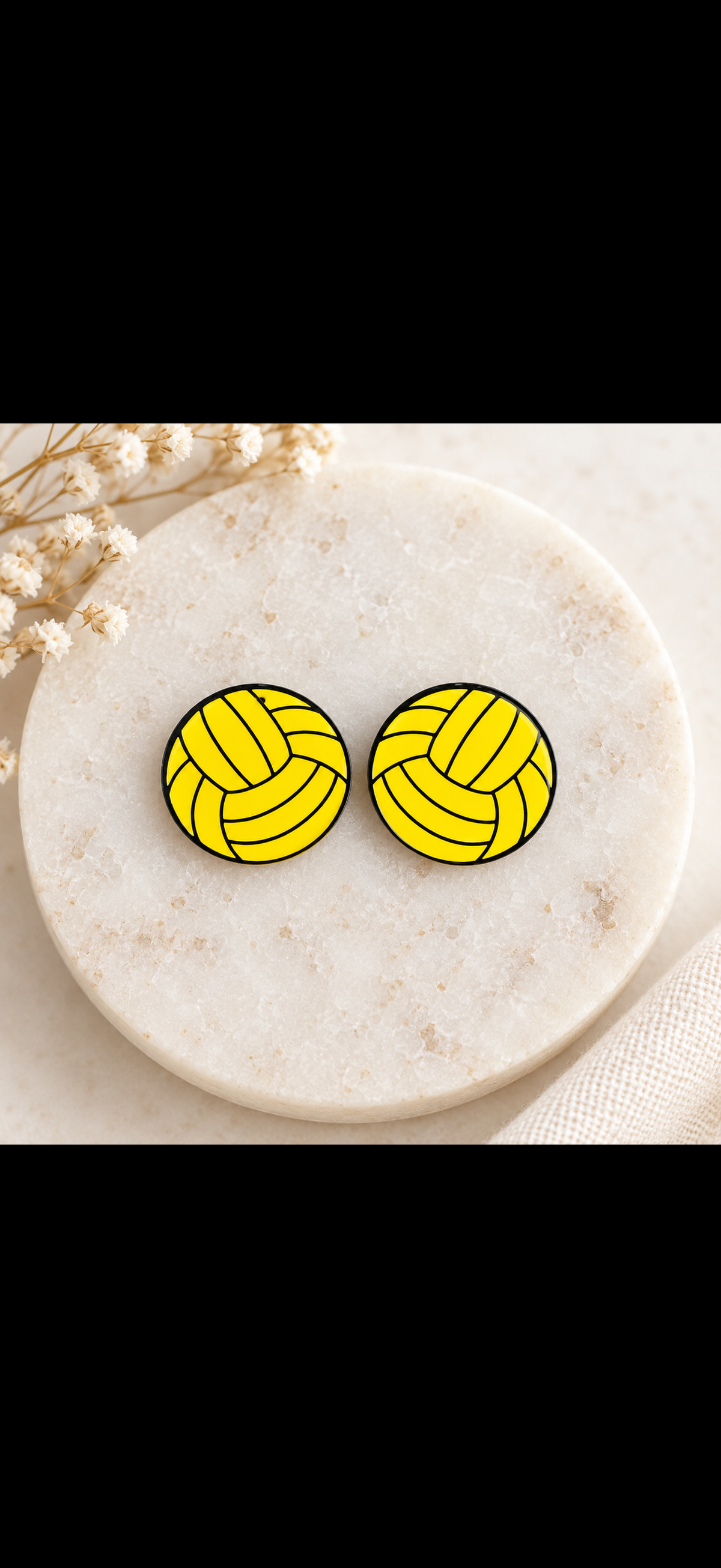 Water Polo Earring Blank (1 Pair), Acrylic Print & Cut, Laser Blank #111
