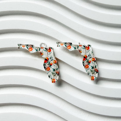 Sweet Florida Earring Blank (1 Pair), Acrylic Print & Cut, Laser Blank #76