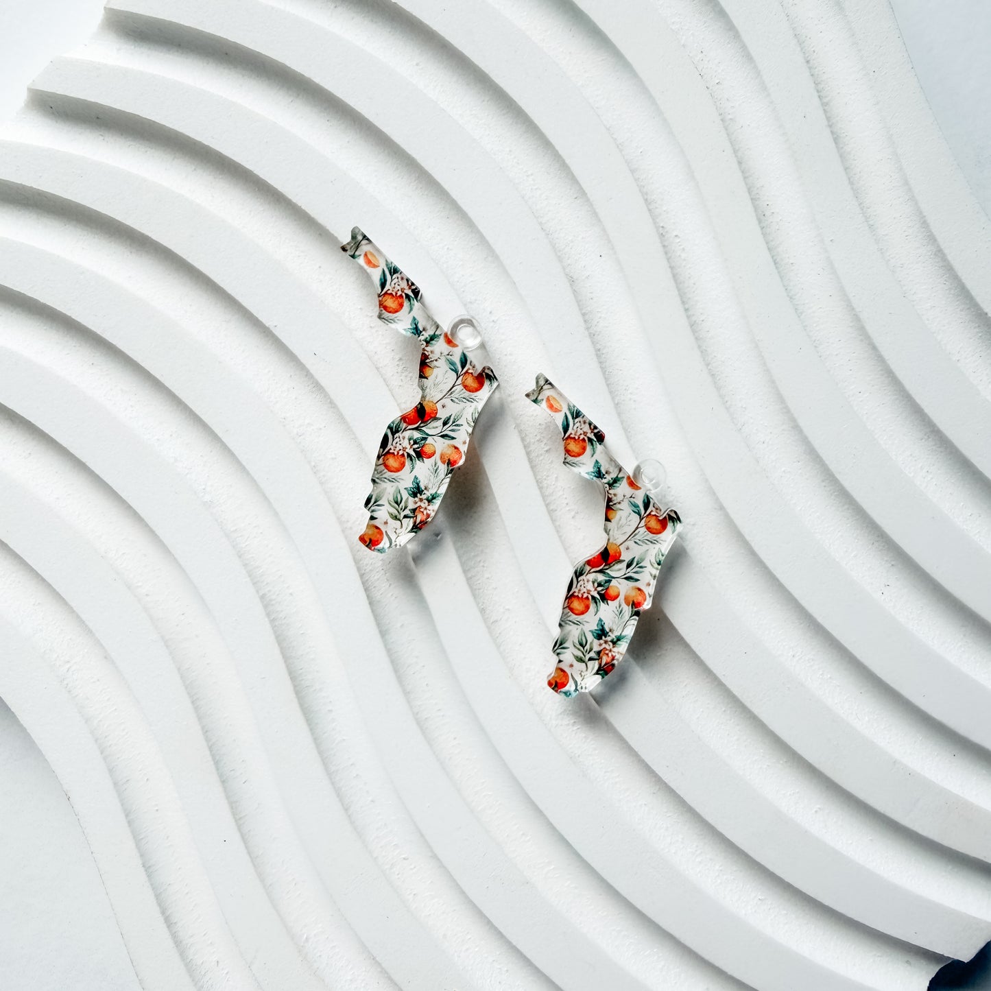 Sweet Florida Earring Blank (1 Pair), Acrylic Print & Cut, Laser Blank #76