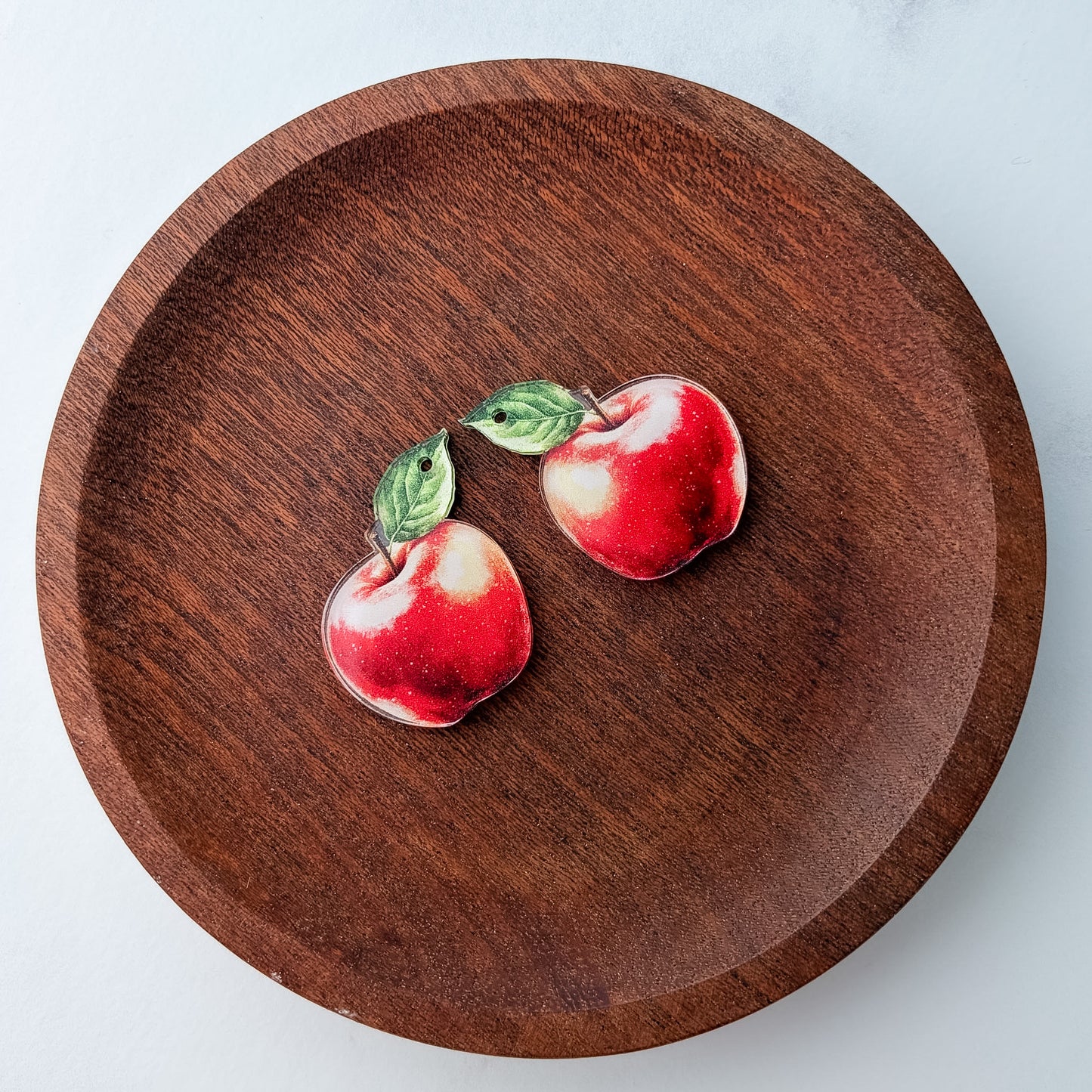 Classic Apple Earring Blank (1 Pair), Acrylic Print & Cut, Laser Blank #78