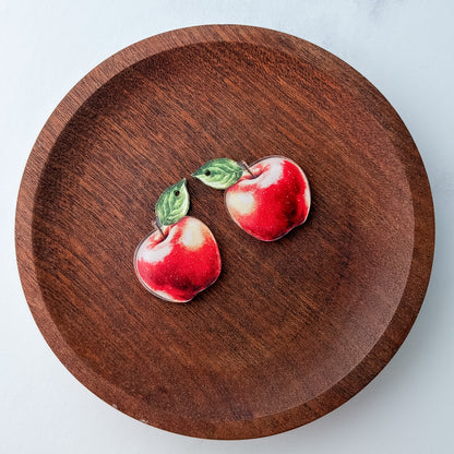 Classic Apple Earring Blank (1 Pair), Acrylic Print & Cut, Laser Blank #78