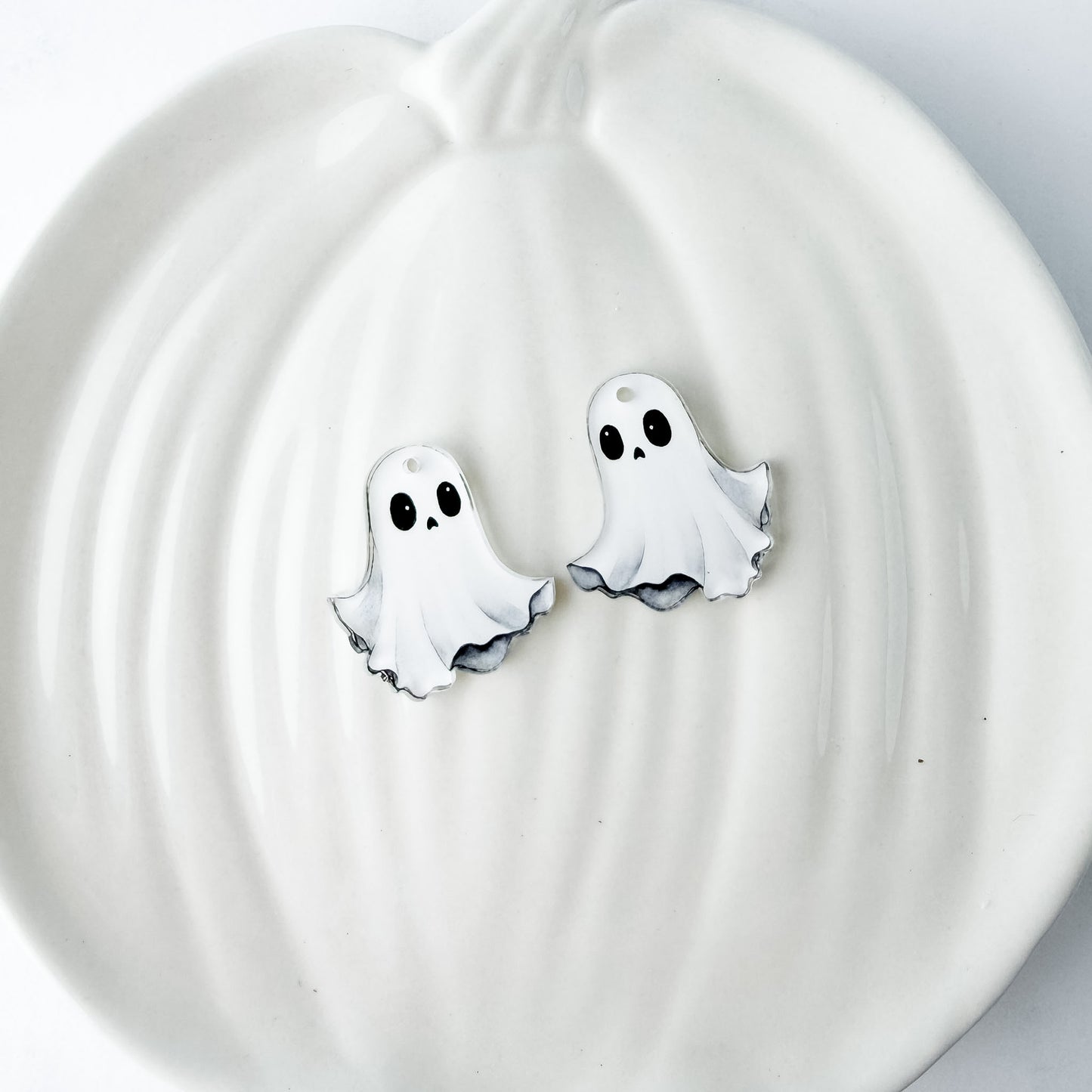 Classic Ghost Earring Blank (1 Pair), Acrylic Print & Cut, Laser Blank #81