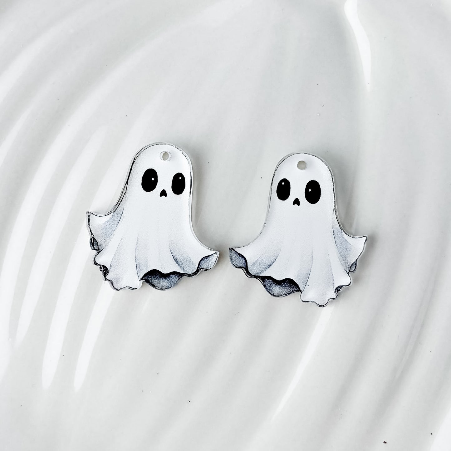 Classic Ghost Earring Blank (1 Pair), Acrylic Print & Cut, Laser Blank #81