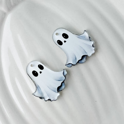 Classic Ghost Earring Blank (1 Pair), Acrylic Print & Cut, Laser Blank #81
