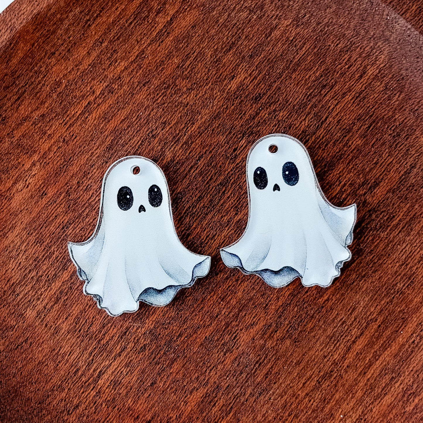 Classic Ghost Earring Blank (1 Pair), Acrylic Print & Cut, Laser Blank #81