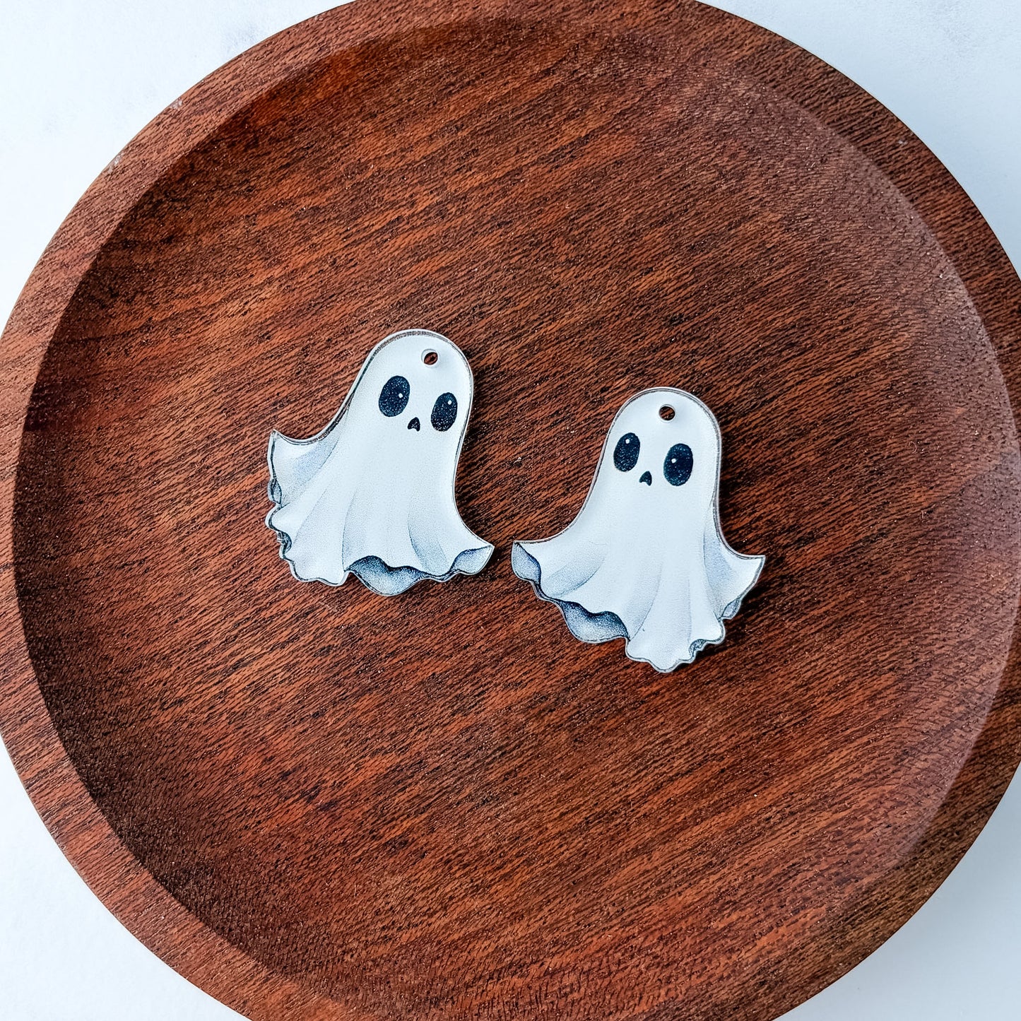 Classic Ghost Earring Blank (1 Pair), Acrylic Print & Cut, Laser Blank #81