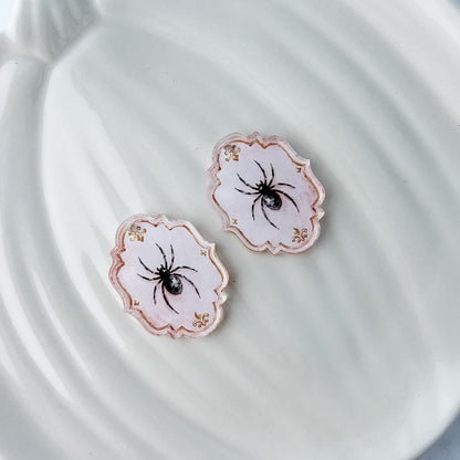 Victorian Widow Earring Blank (1 Pair), Acrylic Print & Cut, Laser Blank #85