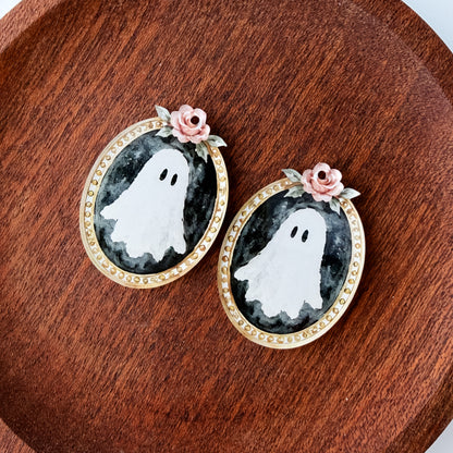 Antique Haunting Earring Blank (1 Pair), Acrylic Print & Cut, Laser Blank #83