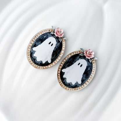 Antique Haunting Earring Blank (1 Pair), Acrylic Print & Cut, Laser Blank #83