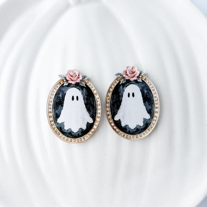 Antique Haunting Earring Blank (1 Pair), Acrylic Print & Cut, Laser Blank #83