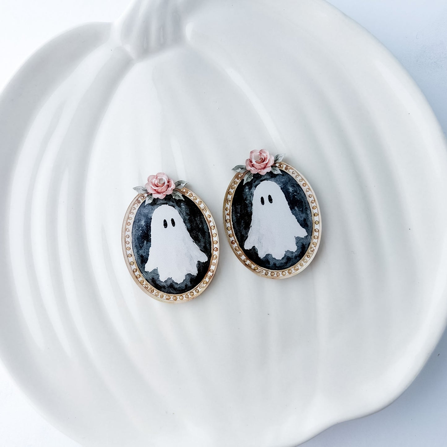 Antique Haunting Earring Blank (1 Pair), Acrylic Print & Cut, Laser Blank #83