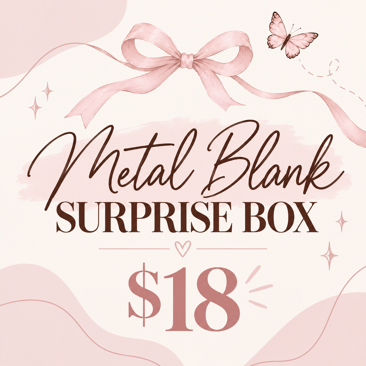 Metal Blanks Surprise Box, 50% Off Stainless Steel Metal Laser Blanks, Warehouse Event #1