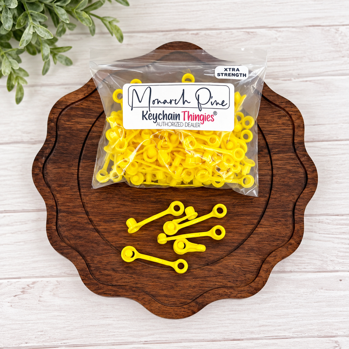 Yellow Xtra Strength Keychain Thingies, 100 Pieces, KT #15