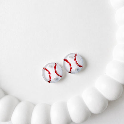Baseball Two-Hole Connector Blank (5 Pairs), Acrylic Print & Cut, Laser Blank #44