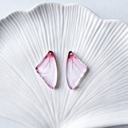 Pink Butterfly Wings Earring Blank (1 Pair), Acrylic Print & Cut, Laser Blank #66