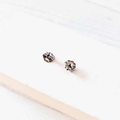 BULK Grade 1 Titanium Earring Backs, 50 Pieces, Back #8