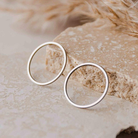25mm Silver Stainless Steel Circle Linking Rings (Smooth), 10 Pieces