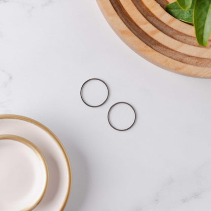 30mm Silver Stainless Steel Circle Linking Rings (Smooth), 10 Pieces