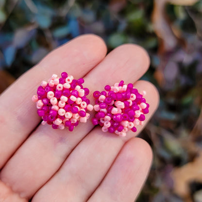 NEW SWEETHEART Mix 15mm Small Seed Bead Topper, 1 Pair, Seed Bead #70