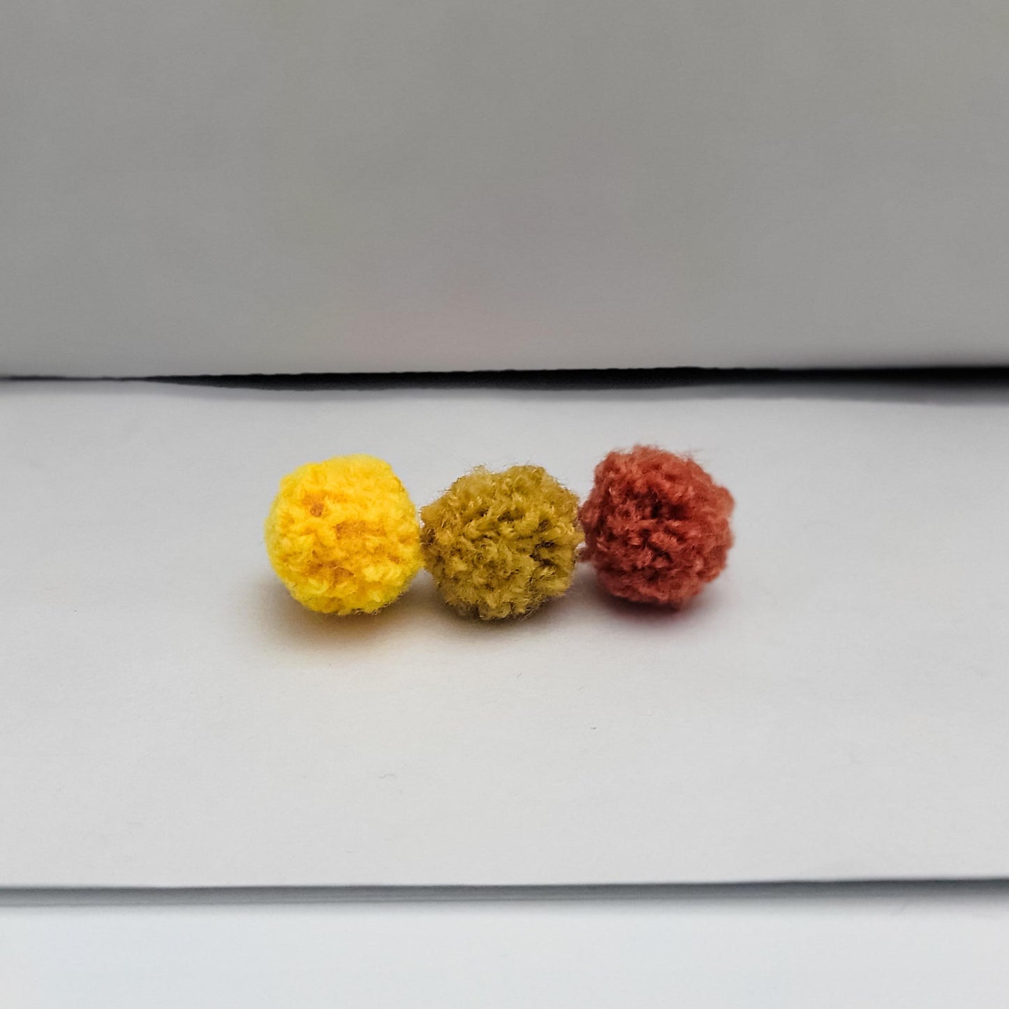Yellow & Orange Woven 12mm Stud Topper (Choice of Color), 3 Pairs, Stud #120-122