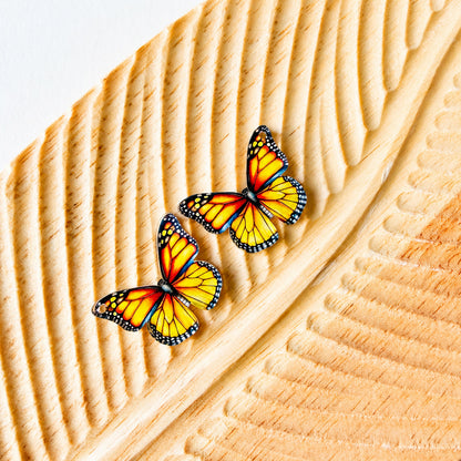 Monarch Butterfly Earring Blank (1 Pair), Acrylic Print & Cut, Laser Blank #62