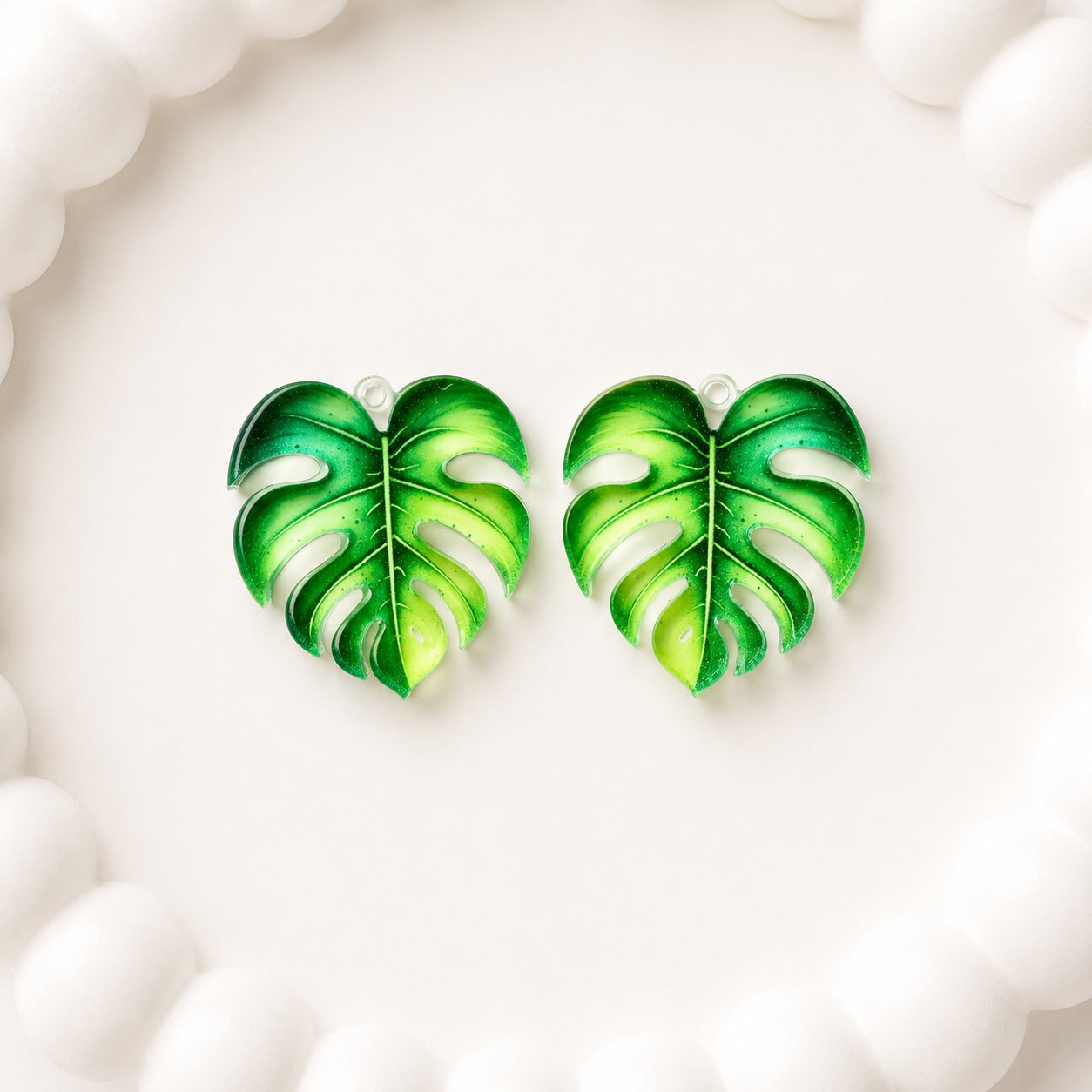 Petite Monstera Earring Blank (1 Pair), Acrylic Print & Cut, Laser Blank #53
