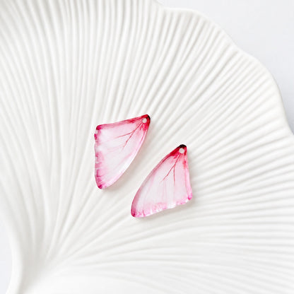 Pink Butterfly Wings Earring Blank (1 Pair), Acrylic Print & Cut, Laser Blank #66