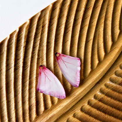 Pink Butterfly Wings Earring Blank (1 Pair), Acrylic Print & Cut, Laser Blank #66