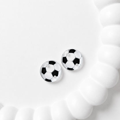 Soccer Two-Hole Connector Blank (5 Pairs), Acrylic Print & Cut, Laser Blank #48