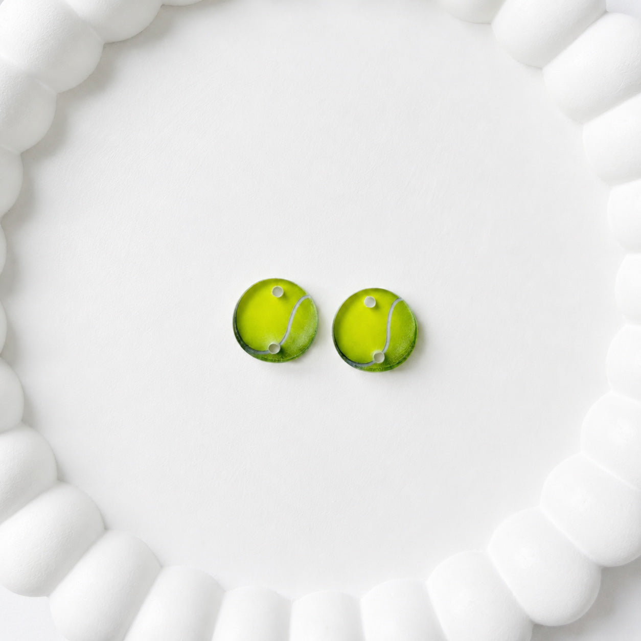 Tennis Two-Hole Connector Blank (5 Pairs), Acrylic Print & Cut, Laser Blank #28
