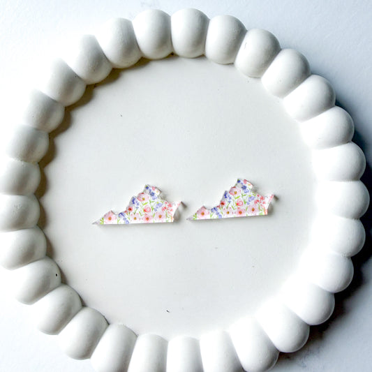 Virginia Dogwood Earring Blank (1 Pair), Acrylic Print & Cut, Laser Blank #59