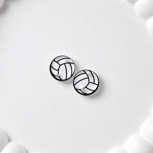 Volleyball Two-Hole Connector Blank (5 Pairs), Acrylic Print & Cut, Laser Blank #45