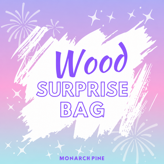 Wood Surprise Bag (Earring Findings) – Discounted 60% Off Retail Value!